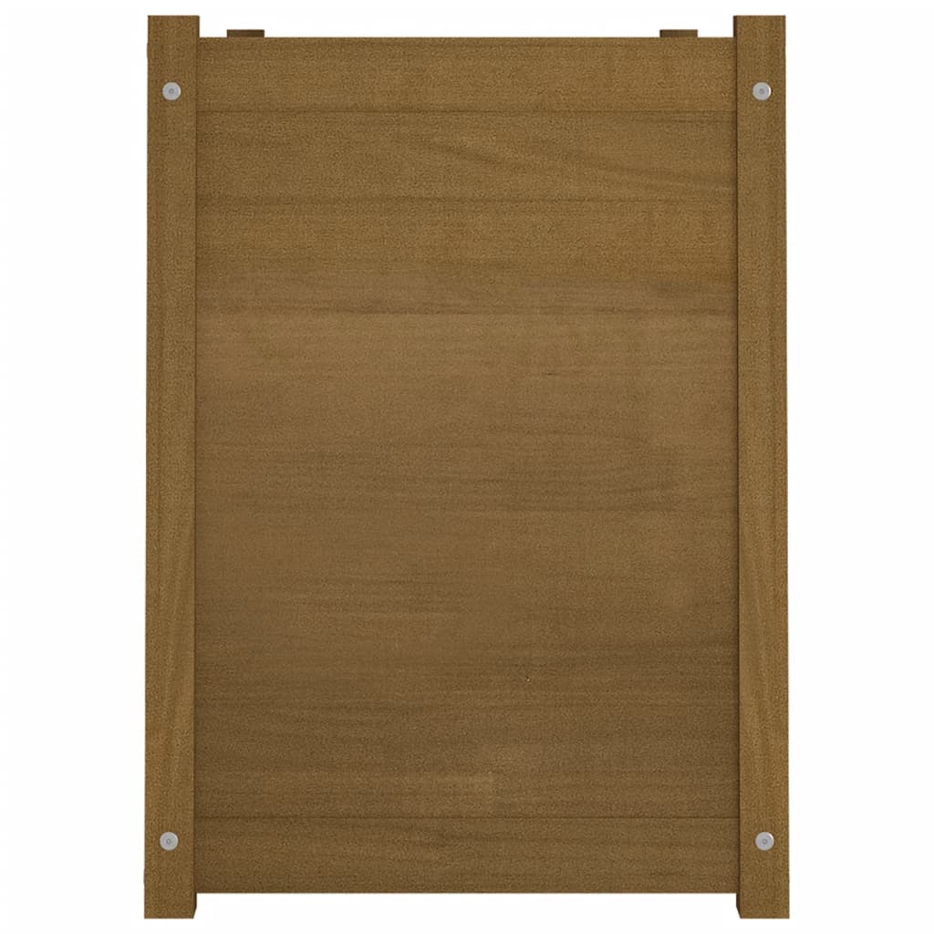 Plantenbak 100X50X70 Cm Massief Grenenhout Honingbruin
