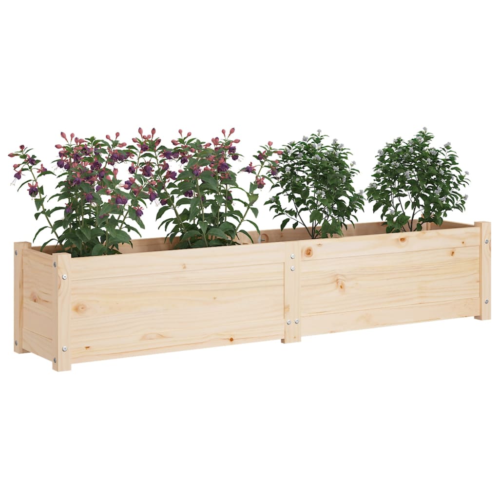 Plantenbak Verhoogd 150X31X31 Cm Massief Grenenhout