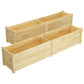 Plantenbakken Verhoogd 2 St 150X31X31 Cm Massief Grenenhout