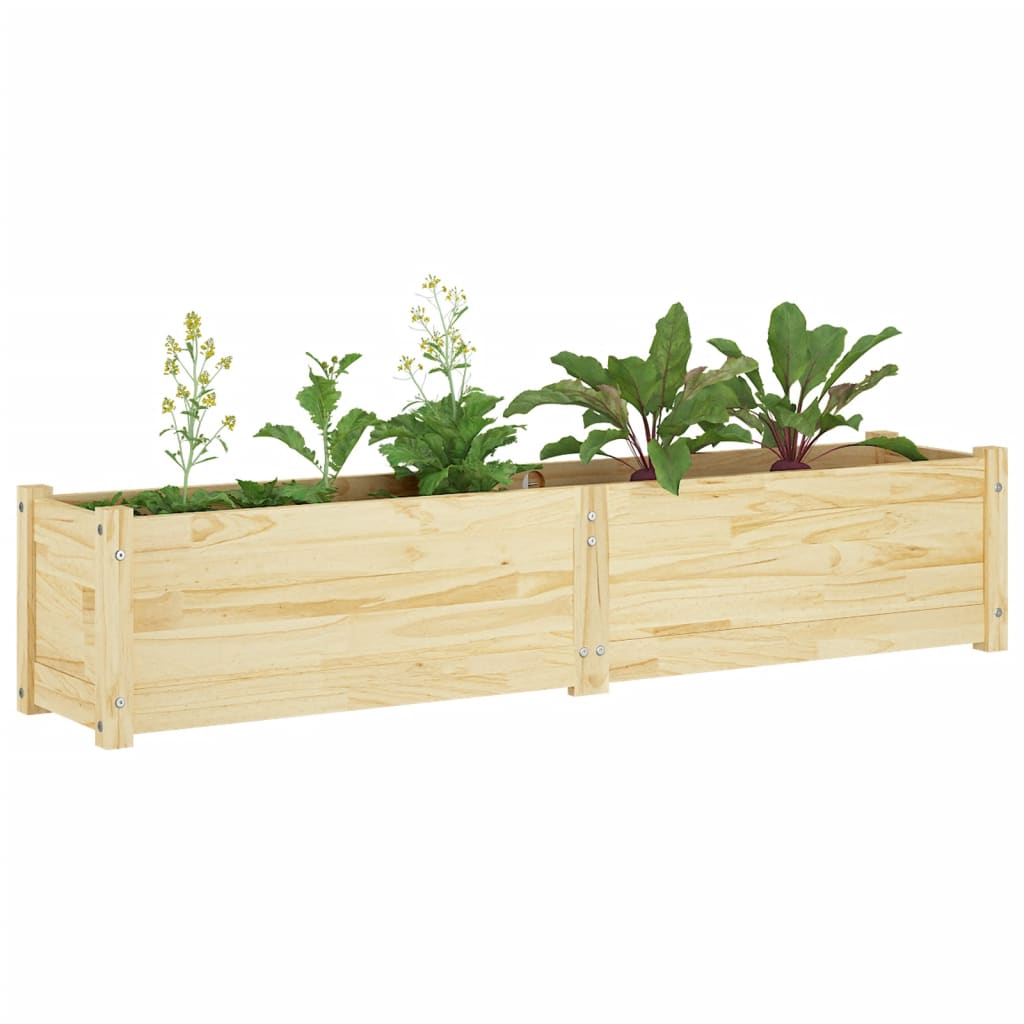 Plantenbakken Verhoogd 2 St 150X31X31 Cm Massief Grenenhout