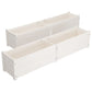 Plantenbakken Verhoogd 2 St 150X31X31 Cm Massief Grenenhout Wit