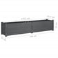 Plantenbak Verhoogd 150X31X31 Cm Massief Grenenhout Grijs
