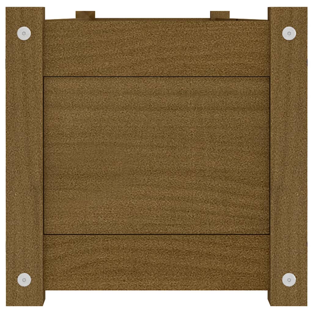 Plantenbak Verhoogd 150X31X31 Cm Massief Grenenhout Honingbruin
