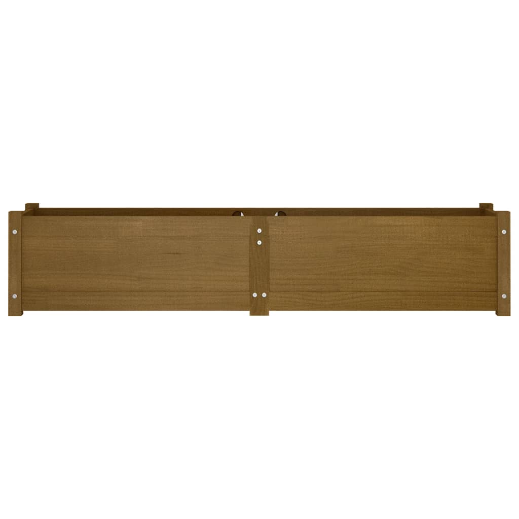 Plantenbakken Verhoogd 2 St 150X31X31 Cm Grenenhout Honingbruin