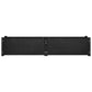 Plantenbak Verhoogd 2 St 150X31X31 Cm Massief Grenenhout Zwart