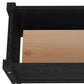 Plantenbak Verhoogd 2 St 150X31X31 Cm Massief Grenenhout Zwart
