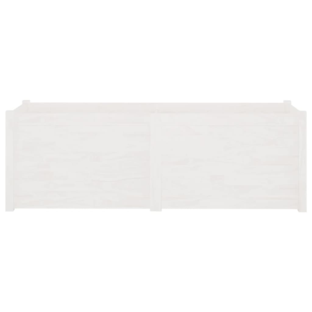 Plantenbak 150X50X50 Cm Massief Grenenhout Wit