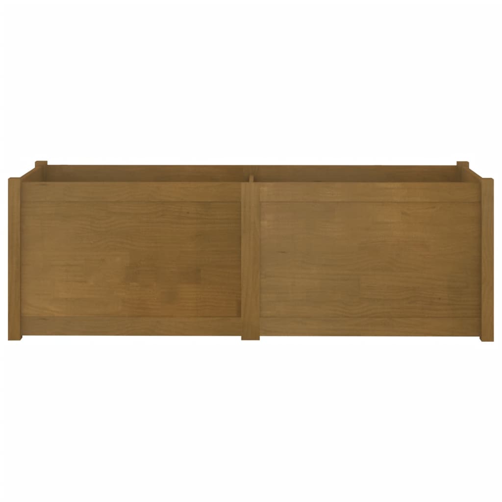 Plantenbak 100X50X50 Cm Massief Grenenhout Honingbruin