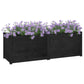 Plantenbak 150X50X50 Cm Massief Grenenhout Zwart