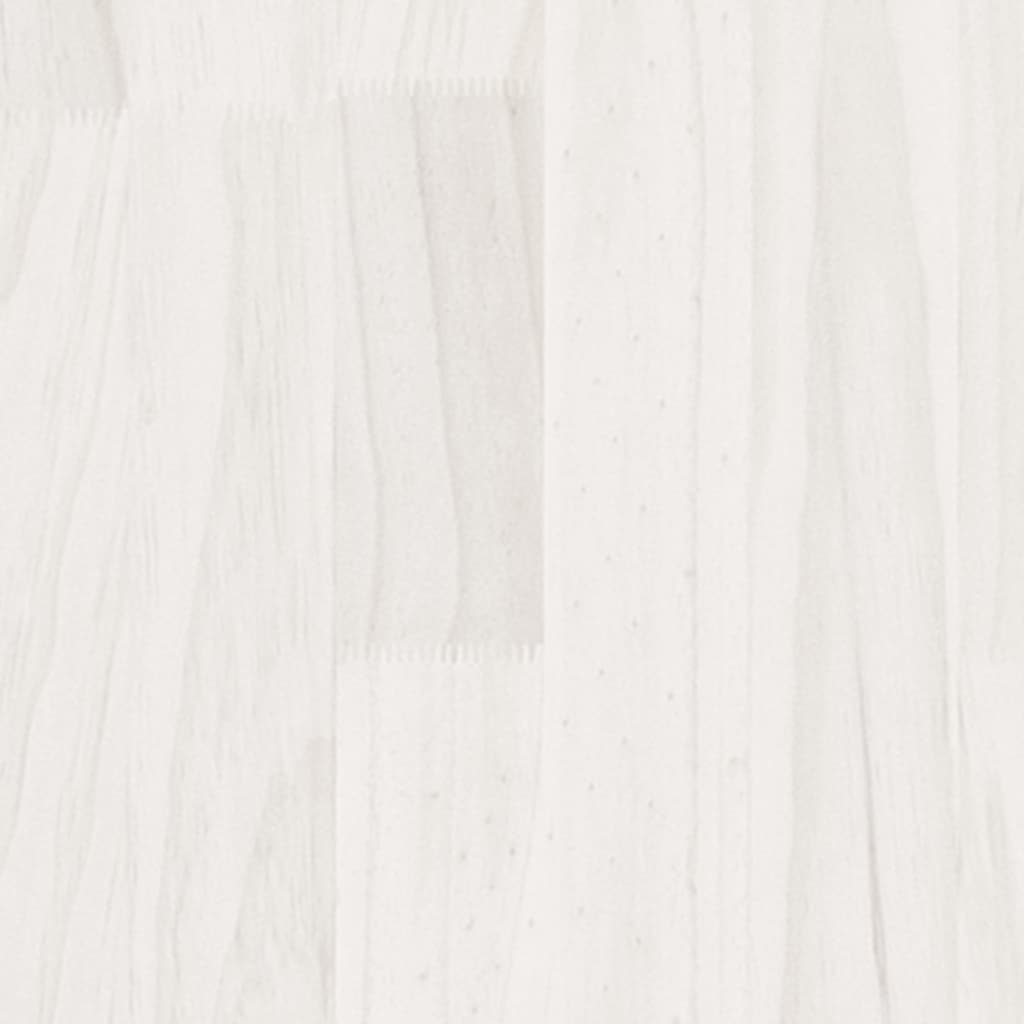Plantenbak 150X50X70 Cm Massief Grenenhout Wit