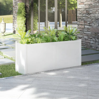 Plantenbak 150X50X70 Cm Massief Grenenhout Wit
