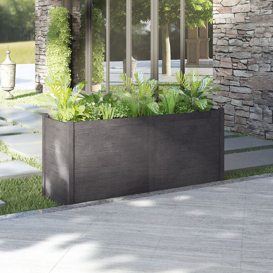 Plantenbak 150X50X70 Cm Massief Grenenhout Grijs