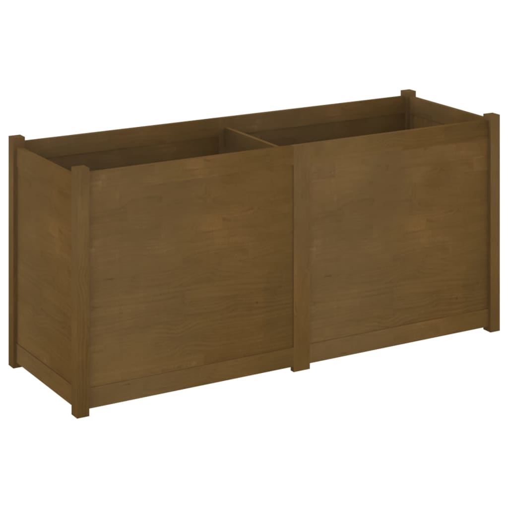 Plantenbak 150X50X70 Cm Massief Grenenhout Honingbruin