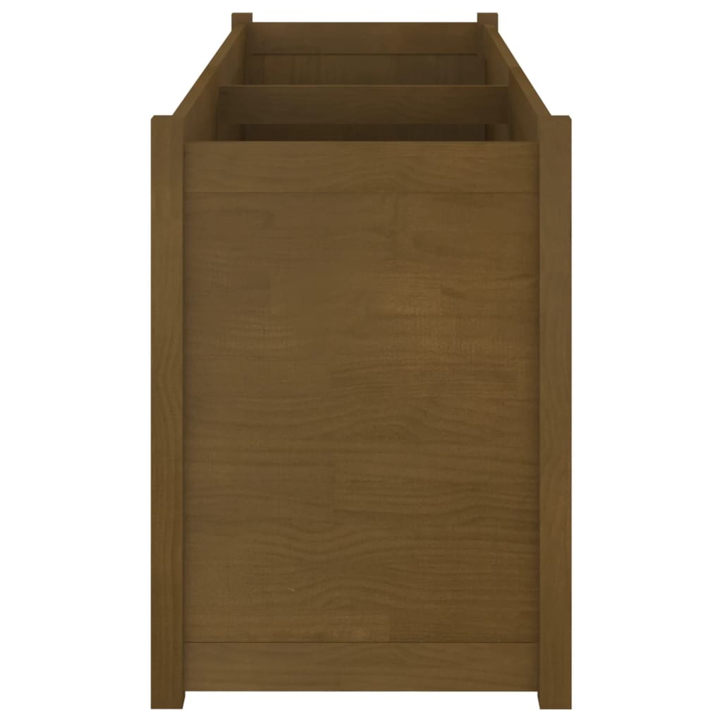 Plantenbak 150X50X70 Cm Massief Grenenhout Honingbruin