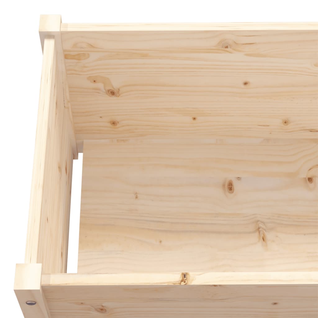Plantenbak 200X31X31 Cm Massief Grenenhout