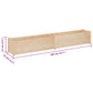 Plantenbak 200X31X31 Cm Massief Grenenhout