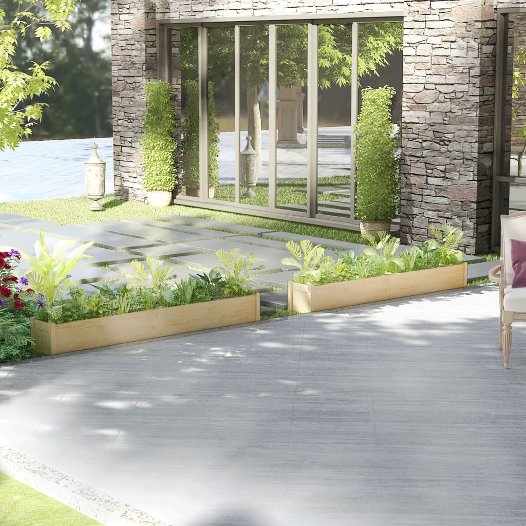 Plantenbakken 2 St 200X31X31 Cm Massief Grenenhout