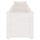 Plantenbak 200X31X31 Cm Massief Grenenhout Wit
