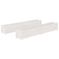Plantenbakken 2 St 200X31X31 Cm Massief Grenenhout Wit