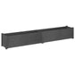 Plantenbak 200X31X31 Cm Massief Grenenhout Grijs