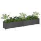 Plantenbakken 2 St 200X31X31 Cm Massief Grenenhout Grijs