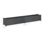 Plantenbakken 2 St 200X31X31 Cm Massief Grenenhout Grijs