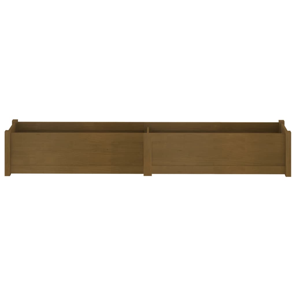 Plantenbak 200X31X31 Cm Massief Grenenhout Honingbruin