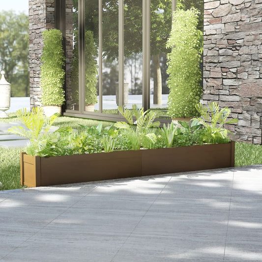 Plantenbak 200X31X31 Cm Massief Grenenhout Honingbruin