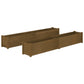 Plantenbakken 2 St 200X31X31 Cm Massief Grenenhout Honingbruin