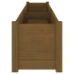 Plantenbakken 2 St 200X31X31 Cm Massief Grenenhout Honingbruin