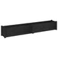 Plantenbak 200X31X31 Cm Massief Grenenhout Zwart