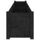 Plantenbak 200X31X31 Cm Massief Grenenhout Zwart