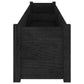 Plantenbakken 2 St 200X31X31 Cm Massief Grenenhout Zwart