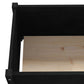 Plantenbakken 2 St 200X31X31 Cm Massief Grenenhout Zwart