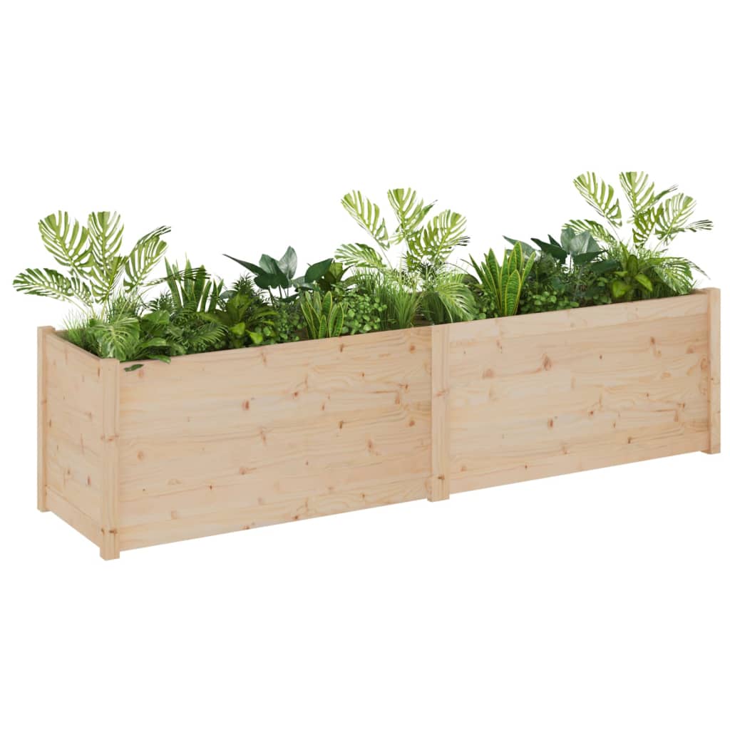Plantenbak 200X50X50 Cm Massief Grenenhout