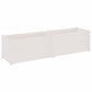 Plantenbak 200X50X50 Cm Massief Grenenhout Wit