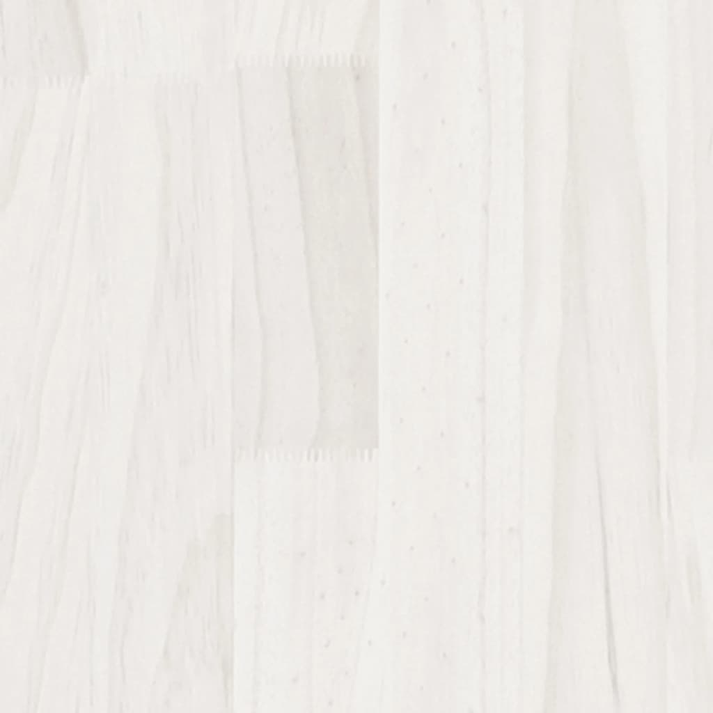 Plantenbak 200X50X50 Cm Massief Grenenhout Wit