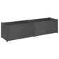 Plantenbak 200X50X50 Cm Massief Grenenhout Grijs