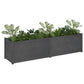 Plantenbak 200X50X50 Cm Massief Grenenhout Grijs