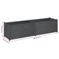 Plantenbak 200X50X50 Cm Massief Grenenhout Grijs