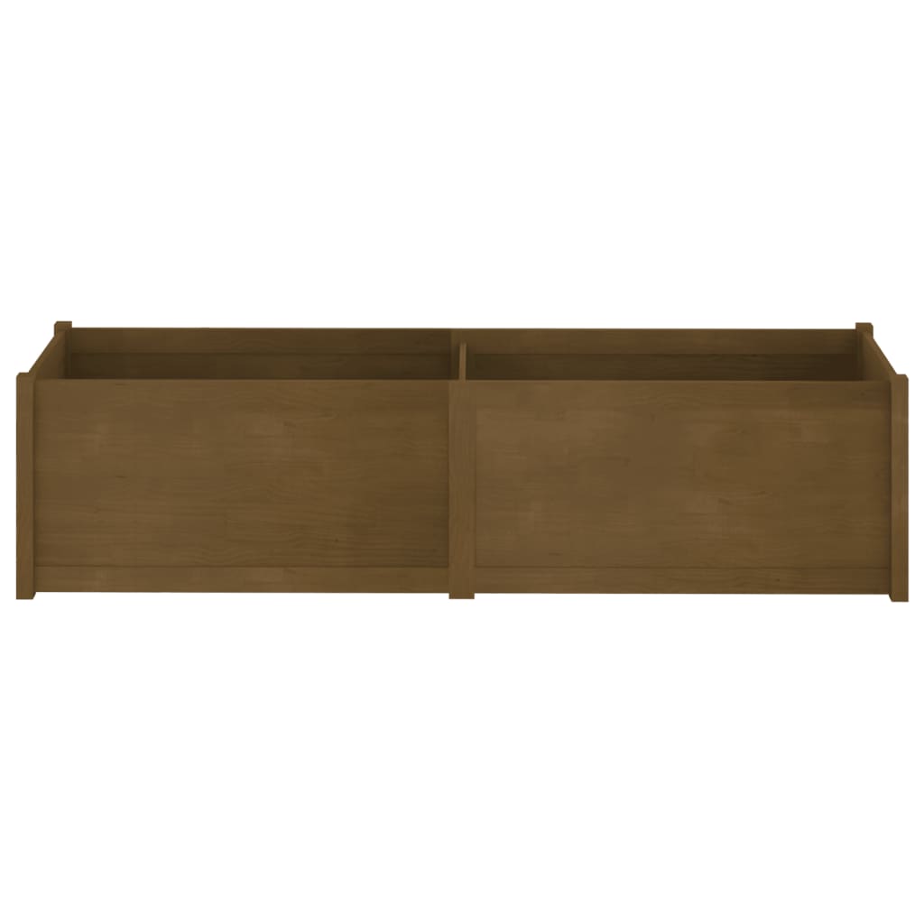 Plantenbak 200X50X50 Cm Massief Grenenhout Honingbruin