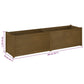 Plantenbak 200X50X50 Cm Massief Grenenhout Honingbruin