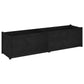 Plantenbak 200X50X50 Cm Massief Grenenhout Zwart