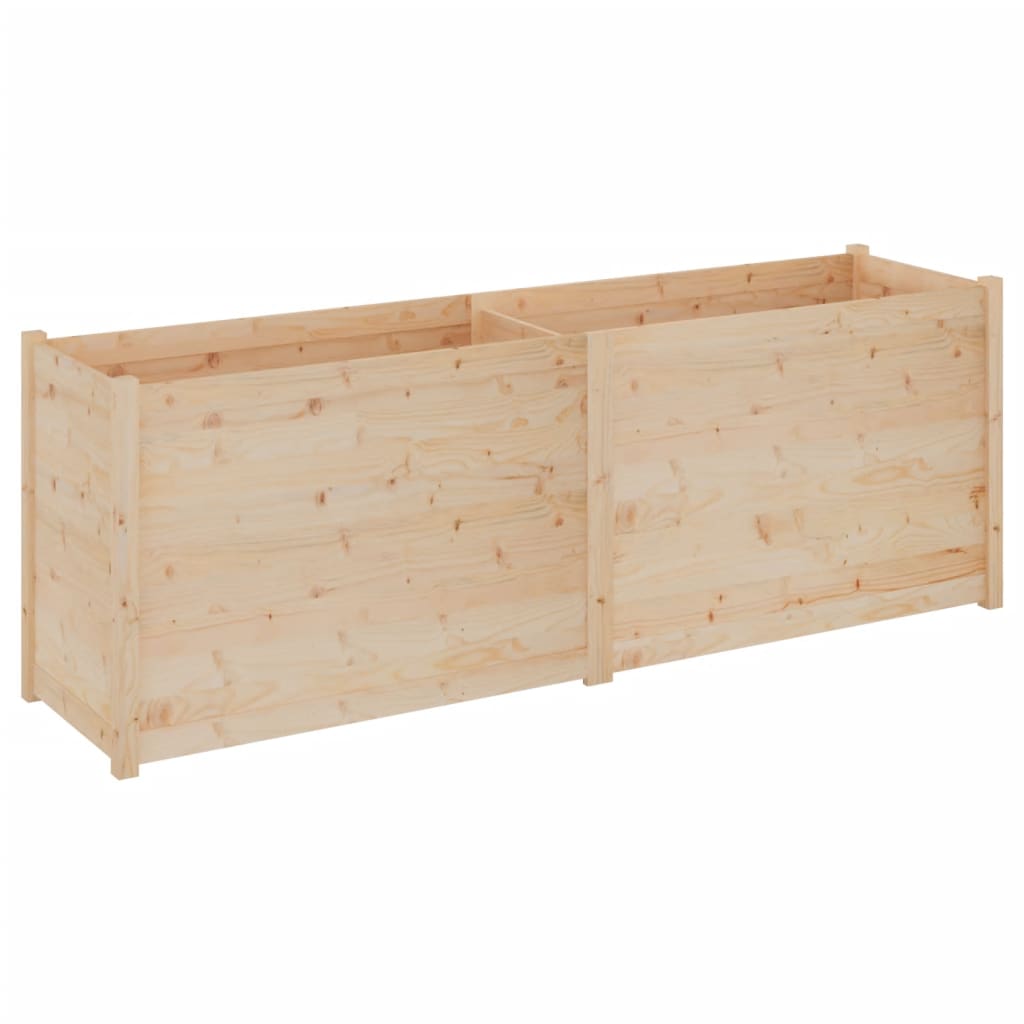 Plantenbak 200X50X70 Cm Massief Grenenhout