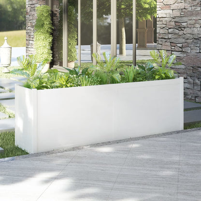 Plantenbak 200X50X70 Cm Massief Grenenhout Wit