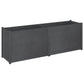 Plantenbak 200X50X70 Cm Massief Grenenhout Grijs