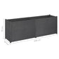 Plantenbak 200X50X70 Cm Massief Grenenhout Grijs