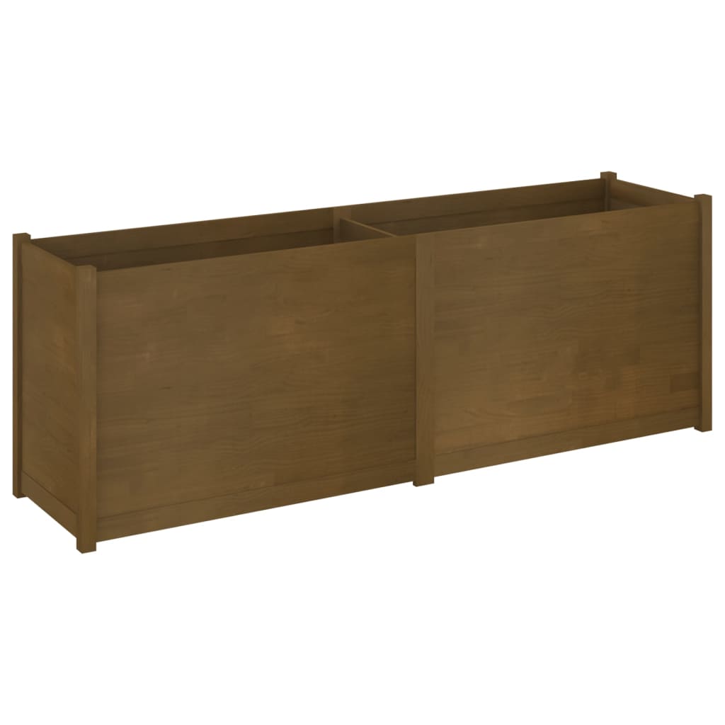 Plantenbak 200X50X70 Cm Massief Grenenhout Honingbruin