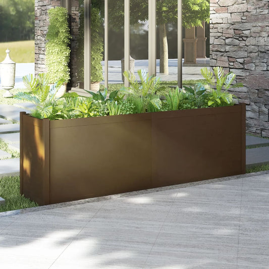 Plantenbak 200X50X70 Cm Massief Grenenhout Honingbruin