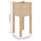 Plantenbakken 2 St 31X31X70 Cm Massief Grenenhout
